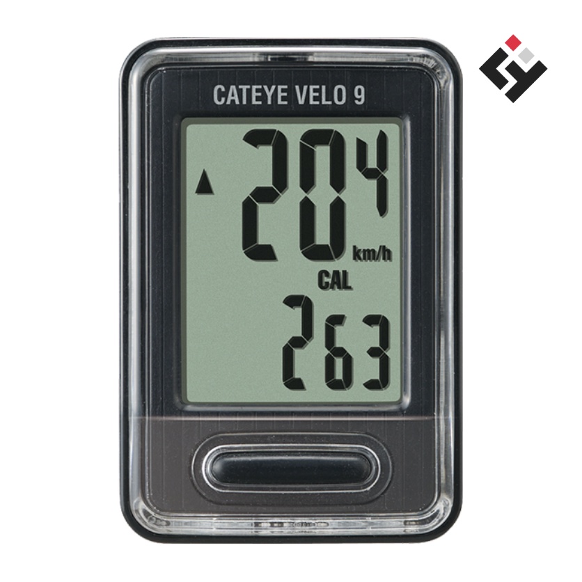 cateye-velo-9-อุปกรณ์วัดระยะทาง-ความเร็ว-จับเวลา-สำหรับรถจักรยาน