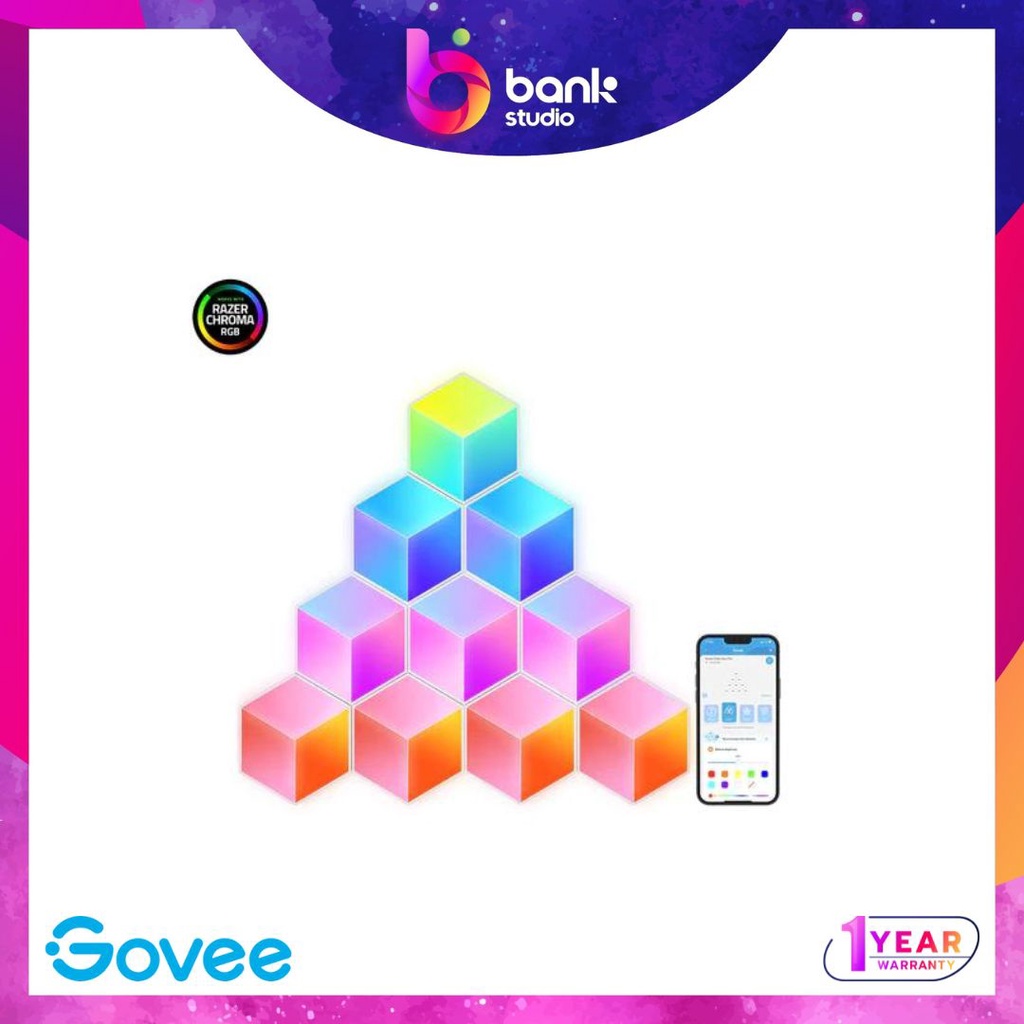 (ประกัน 1ปี) ไฟติดผนัง Govee Glide Hexa Pro LED Light Panels 3D ...