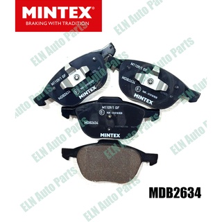 Mintex ผ้าเบรคหน้า (ของอังกฤษ) (brake pad) มาสด้า Mazda 3 1.6, 2.0 ปี 2004