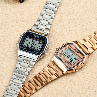 ภาพหน้าปกสินค้าSKMEI 1123 71803 แท้ 100% นาฬิกาข้อมือ สไตล์ A168WA กันน้ำได้ ดิจิตอล SKMEI นาฬิกาข้อ สายแสตนเลส ผู้หญิง ที่เกี่ยวข้อง