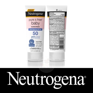 ✈️PRE-ORDER✈️ ครีมกันแดดสำหรับทารกและเด็กเล็ก Neutrogena Pure &amp; Free Baby Sunscreen Lotion SPF 50