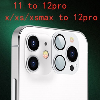 กรอบกระจกนิรภัย โลหะ ป้องกันเลนส์กล้อง สําหรับ Iphone 11 12 X XS XSMAX 12pro