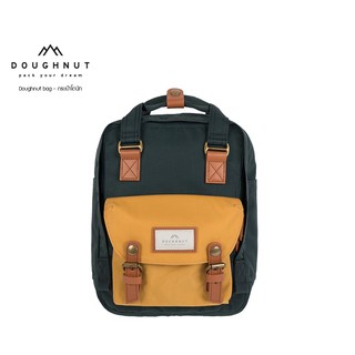 DOUGHNUT BAG : Macaroon Mini : Slate Green Yellow : กระเป๋าเป้ (รหัสสินค้า 05561)