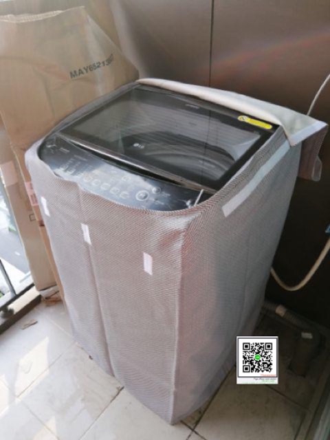ภาพหน้าปกสินค้าสั่งตัดผ้าคลุมเครื่องซักผ้าฝาบน LG รุ่นT2350VSAM 10.5kg จากร้าน meenmeenmeeny บน Shopee