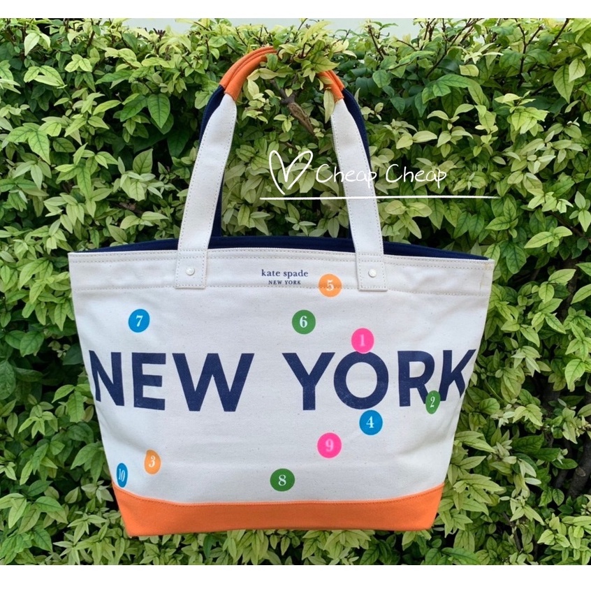 kate-spade-new-york-กระเป๋าถือ-กระเป๋าผ้า-รุ่นลิมิเต็ด-ของใหม่-มือ-1-ของแท้