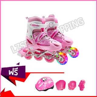 ภาพขนาดย่อของสินค้า*โรลเลอร์สเกต รองเท้าสเก็ต โรลเลอร์เบลด Roller Skate Free skating Protective suit