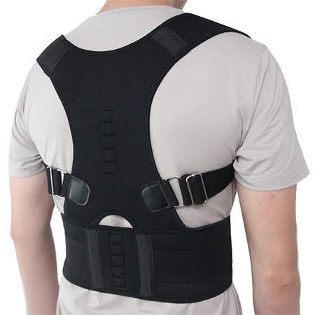 ชุดรัดปรับไหล่ตรง-ชุดพยุงหลังตรง-เสื้อพยุงหลัง-ไซส์-s-m-adjustable-magnetic-posture-corrector-coset-back-belt-lumbar