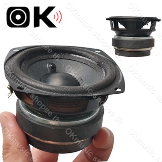 AURA ลำโพงฟูลเรนจ์ ดอกลำโพง3นิ้ว 4ohm 10W กรวยกระดาษแม่เหล็กคู่ลำโพงไข้ DIY ลำโพงขนาดเล็ก ลำโพง3นิ้ว ดอกซับ3นิ้ว