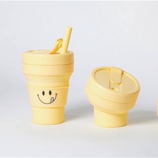 ( พร้อมส่ง ) Stojo x Knotted Smile Tumbler ( 16oz ) แก้วน้ำพับได้