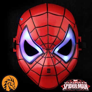 🔥พร้อมส่ง🔥หน้ากาก Spiderman สไปเดอร์แมน แบบมีไฟเพิ่มความเท่ห์ แบบว้าวๆ เกรดพรีเมี่ยม ทำจากวัสดุอย่างดี ไม่อันตรายครับ❤