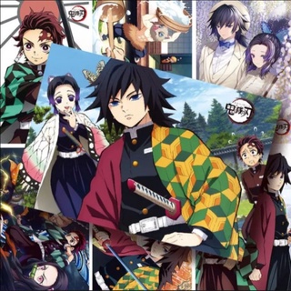 โปสเตอร์อนิเมะ ดาบพิฆาตอสูร Poster anime kimetsu no yaiba 8ชิ้น/set