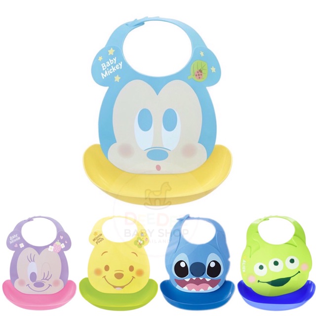 พร้อมส่ง-ถาดรองกันเปื้อนสำหรับทารกและเด็กเล็ก-disney-baby-amp-toddlers-first-bib