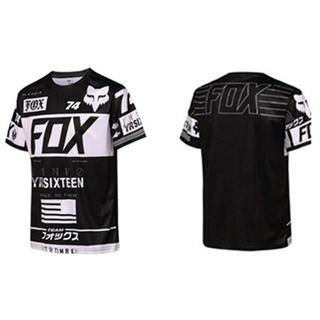 เสื้อกีฬาแขนสั้น สําหรับแข่งรถวิบาก BMX MTB MX ATV