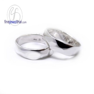 แหวนเงิน-แหวนคู่-เงินแท้ 925-แหวนหมั้น-แหวนแต่งงาน-Couple-silver-wedding-Ring-finejewelthai - RC117400