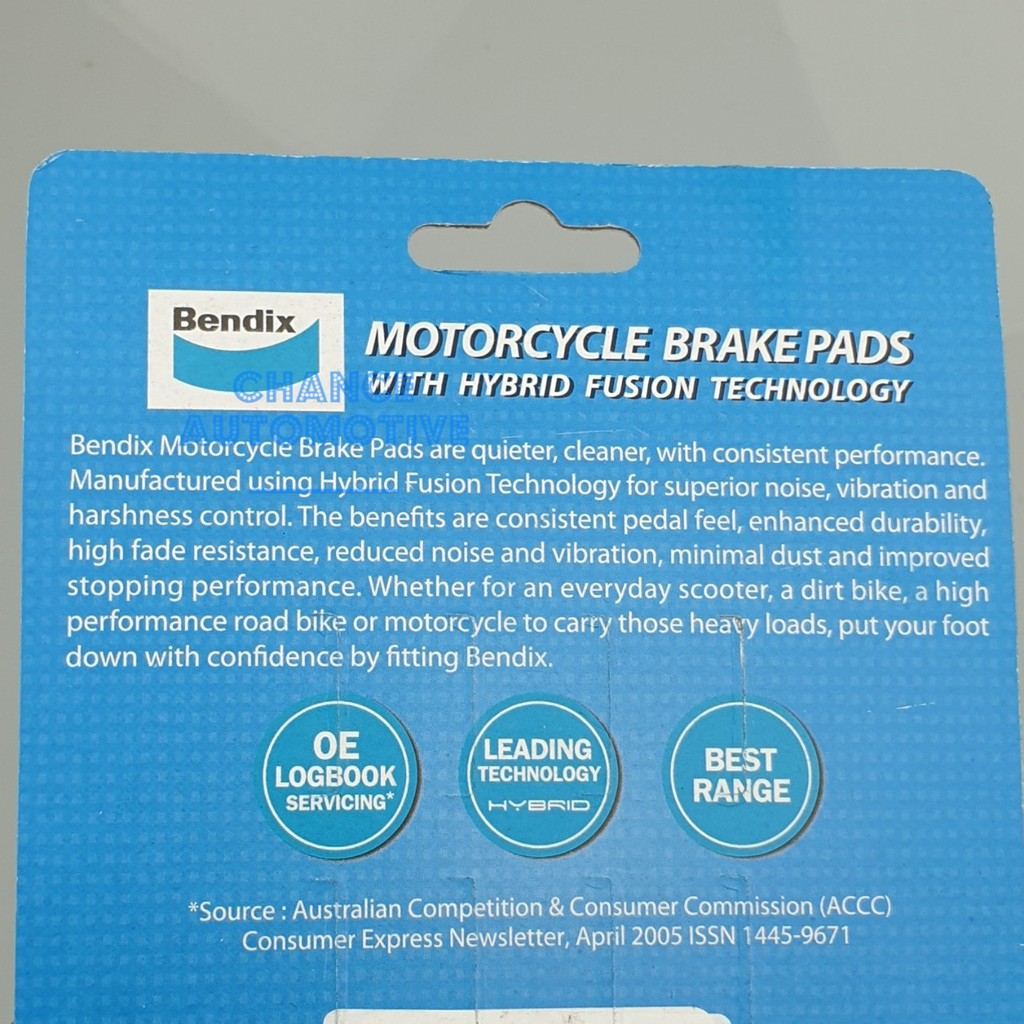 bendix-ผ้าดิสเบรคล้อหลัง-honda-cbr250-cbr300-cbr400-500-650-md29