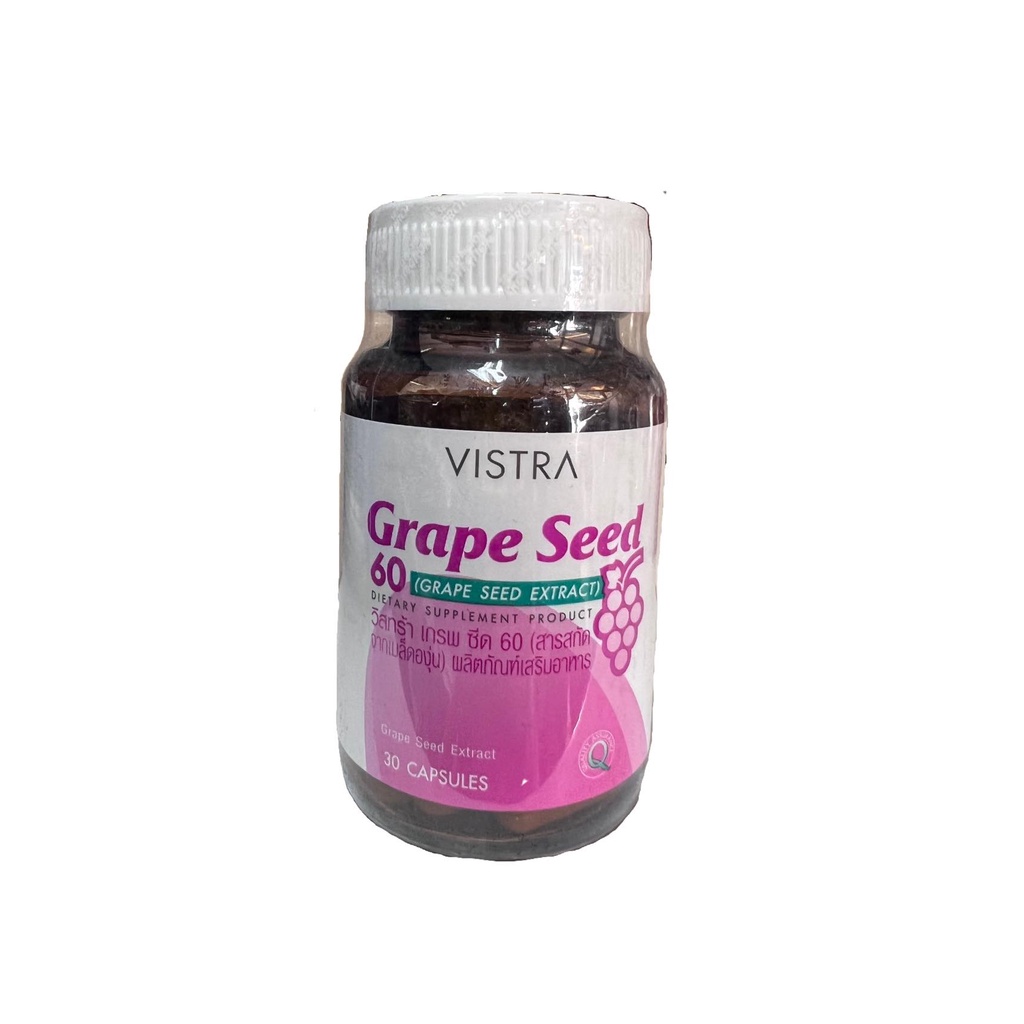 Vistra Grape Seed 60mg.30's | Shopee Thailand