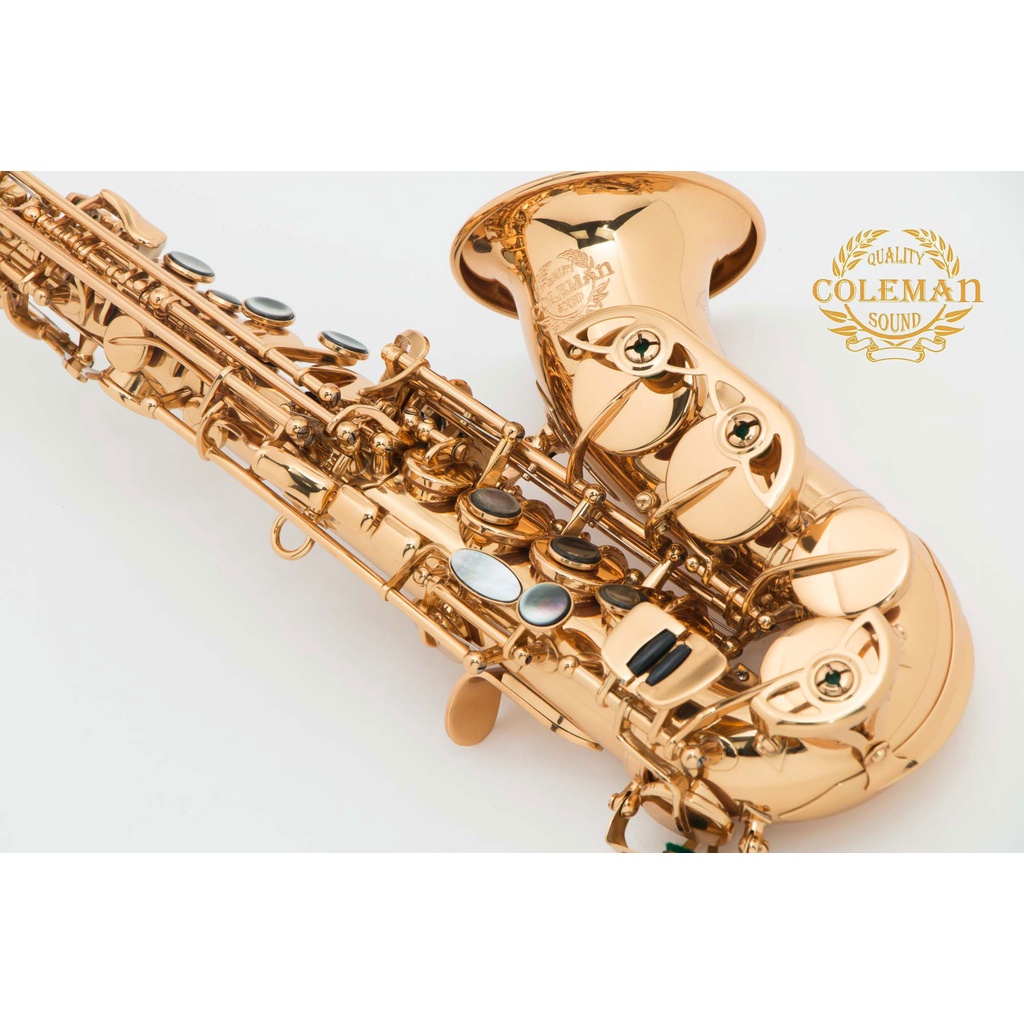 แซกโซโฟน-saxophone-curved-soprano-coleman-cl-330s-gold-lacquered