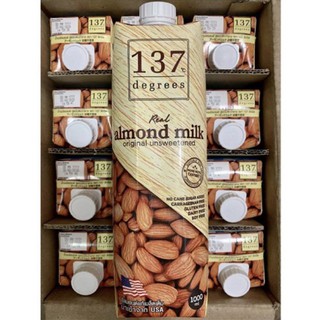 💥 Almond Milk (Original Unsweetened) 137 Degrees นมอัลมอนด์ 137 ดีกรี สูตรอันสวีทเทนด์ ขนาด1ลิตร