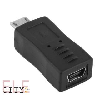 หัวแปลง อะแดปเตอร์แปลง Micro USB Female to Mini USB Male Adapter Cable Converter