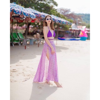 บิกินี ทูพีช รุ่น Lita + กระโปรงพลีส