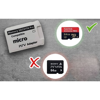 SD2Vita Adapter Version 6.0 Für PS Vita 1000/2000 – MicroSD-Adapter Für Henkaku 3.65 System