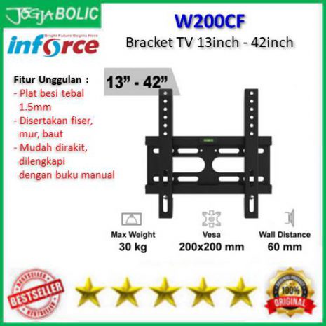 Inforce W200CF LED LCD TV Bracket 13 นิ้ว - 42 นิ้วสากล | Shopee Thailand