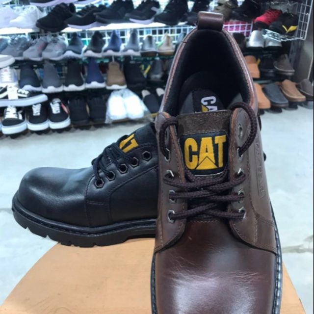ภาพหน้าปกสินค้า(ทักแชท ) รองเท้าเซฟตี้ CAT Safety หัวเหล็ก หนังแท้ หุ้มข้อ KUU