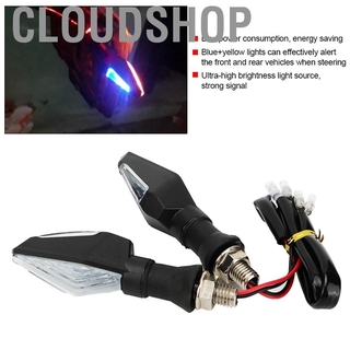 Cloudshop ไฟเลี้ยว Led 2 สีสําหรับรถจักรยานยนต์สกูตเตอร์รถ Atv ชิ้น