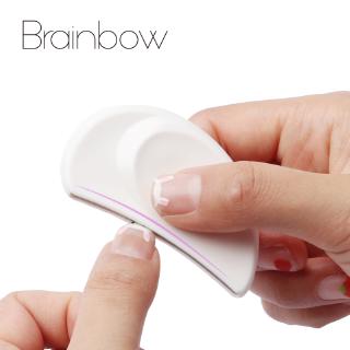 Brainbow ตะไบขัดเล็บมืออาชีพครึ่งดวงจันทร์โค้งตกแต่งเล็บมืออาชีพ