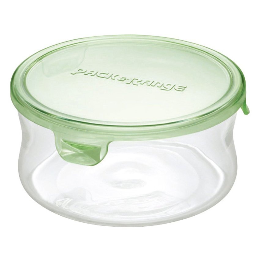 iwaki K7401-Gภาชนะแก้วบรรจุอาหารทรงกลมขนาด 380 ml.สีเขียว(มีส่งฟรื ...