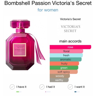 ภาพขนาดย่อของภาพหน้าปกสินค้าแบ่งขาย Victoria Secret BombShell Passion EDP น้ำหอมแบรนด์แท้ 100% จากร้าน undashop บน Shopee ภาพที่ 1