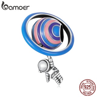 BAMOER sterling 925 silver planet astronaut shape charm SCC2095
