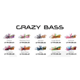 ภาพขนาดย่อของภาพหน้าปกสินค้าอุปกรณ์ตกปลา เหยื่อปลอม Triton Crazy Bass (LF) จากร้าน lungohonline บน Shopee