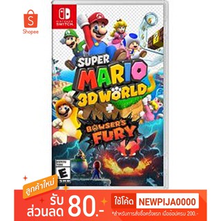 สินค้า [พร้อมส่ง]Nintendo Switch Super Mario 3D World + Browser Fury US Eng (ทักแชทรับโค้ดส่วนลด)