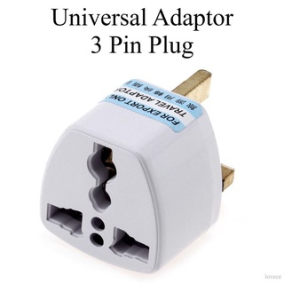 อะแดปเตอร์ปลั๊กซ็อกเก็ต UK 3 Pin 3-Pin US EU AU เป็น UK แบบสากล