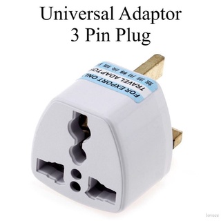 อะแดปเตอร์ปลั๊กซ็อกเก็ต UK 3 Pin 3-Pin US EU AU เป็น UK แบบสากล