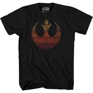 เสื้อยืดผู้ชายแฟชั่น Rebel Alliance Rebellion Last Jedi Luke Rey Leia Chewbacca R2D2 Adult Tee