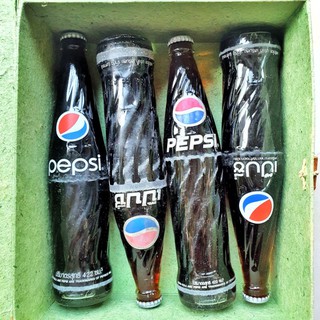 [สุดยอดของสะสม] Pepsi เป๊ปซี่ ขวดแก้วฝาจีบ ผลิตโดย เสริมสุข ของใหม่ยังไม่ได้เปิด