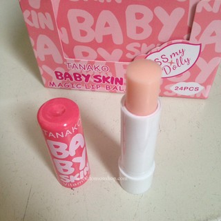 แพคเกตใหม่ TANAKO Baby Skin Lip Balm ลิปสติกเบบี้สกิน เปลี่ยนสี ชุ่มชื่นยาวนาน 24 ชม.