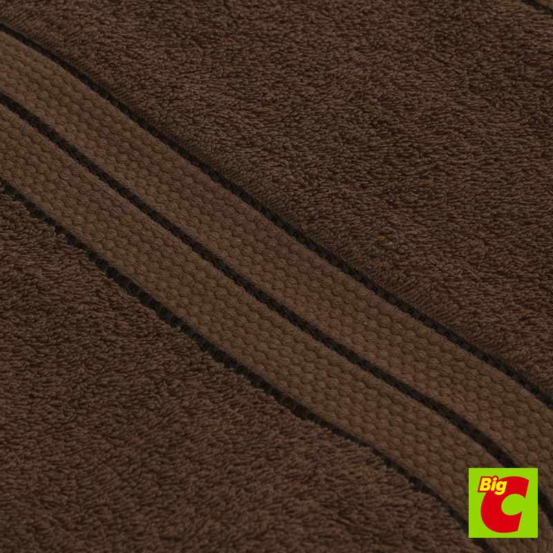 เบสิโค-ผ้าขนหนูสีพื้น-สีน้ำตาลเข้ม-ขนาด-29-x-60-นิ้วbesico-solid-color-towel-dark-brown-size-29-x-60-inches