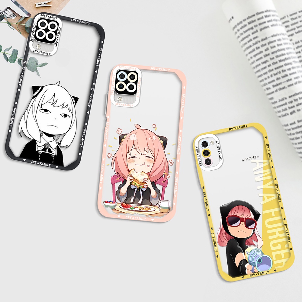 เคสโทรศัพท์มือถือ-ซิลิโคนนิ่ม-ป้องกัน-ลาย-angel-spy-family-eyes-พร้อมสายคล้อง-แฟชั่น-สําหรับ-samsung-galaxy-a11-a12-a21s-a32-4g-a52-a53-5g-a71-s22