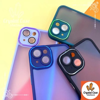 เคสอะคริลิคใสขอบสีพร้อมเลนส์กล้อง สำหรับSamsung A04S A23 A33 A52 A52S A53 A73 A03 A03S A13 A12 M12 M230