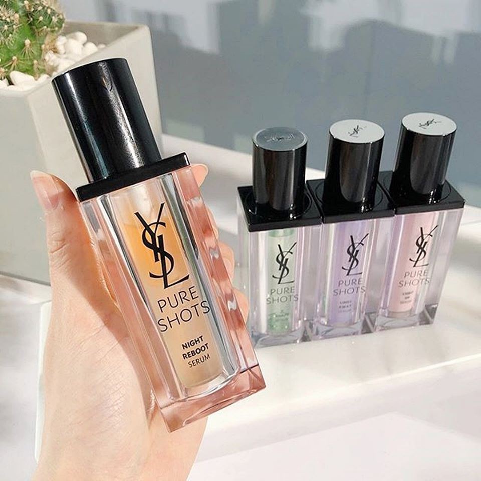 YSL Pure Shots Night Reboot Serum 30 ml. Shopee Thailand