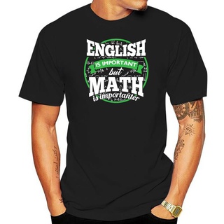 เสื้อยืดผ้าฝ้ายพิมพ์ลาย เสื้อยืดแขนสั้น พิมพ์ลายภาษาอังกฤษ But Math Is Importanter สําหรับผู้ชาย และผู้หญิง