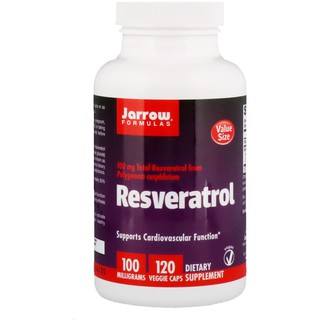💥Pre order💥🇺🇸 Jarrow Formulas, Resveratrol, 100 mg, 120 Veggie Caps