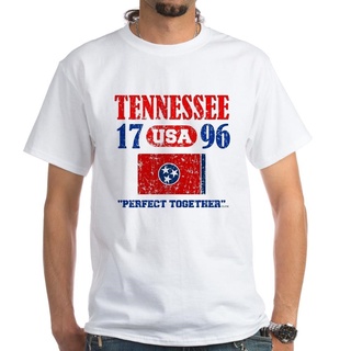 เสื้อสาวอวบ - ขายร้อนผู้ชายเสื้อยืดแฟชั่นเทนเนสซีสหรัฐอเมริกา 1796 STATEHOOD "PERFECT TOGETHER "เสืS-5XL