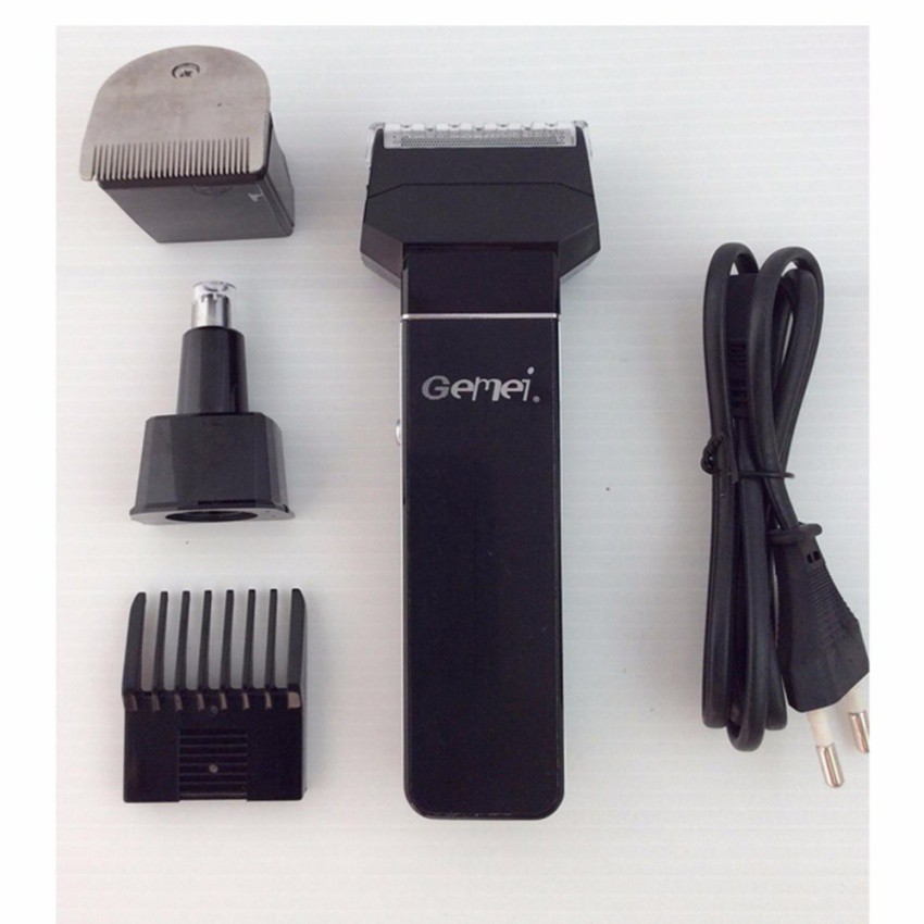 3 in 1 GEMEI ใหม่ล่าสุดที่แข็งแกร่งแบบชาร์จไฟเครื่องโกนหนวดไฟฟ้าคน GM ...