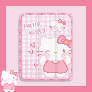 เคสป้องกัน ลายเฮลโลคิตตี้น่ารัก สีชมพู สําหรับ Compatible For ipad10.2 gen9 gen 8 gen7 ipad 2020 2021 pro 2020 2021 air3 air4 mini5 mini4