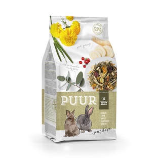 PUUR Rabbit Sensitive อาหารกระต่าย สูตรดาวเรือง หัวผักกาด ช่วยระบบย่อยและทางเดินปัสสาวะ 800g