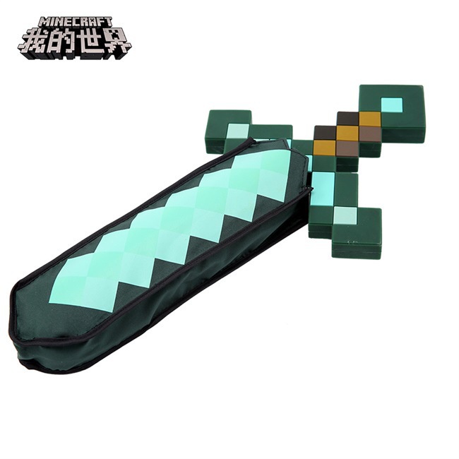 minecraft-ร่มเพชร-ร่มพับสามทบ-ของเล่นเด็ก-ของขวัญวันเกิด-อุปกรณ์คอสเพลย์